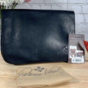 Patricia Nash Black Vito Small Pebbled Leather Bag